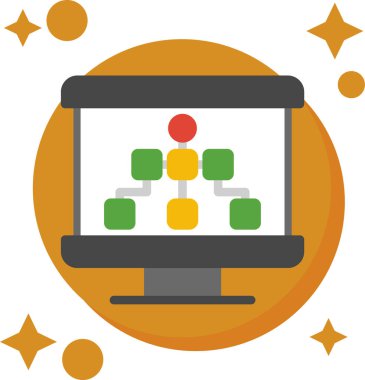 bilgisayar ekranı vektör simgesi