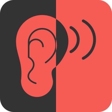 kulak simgesi vektör illüstrasyonu