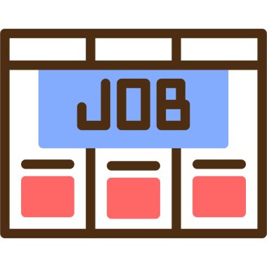 görev simgesi modern vektör illüstrasyonu