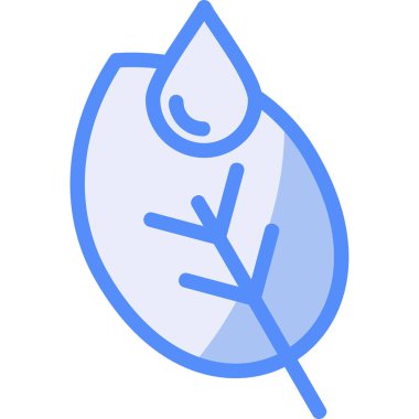 Yaprak. Web simgesi basit illüstrasyon