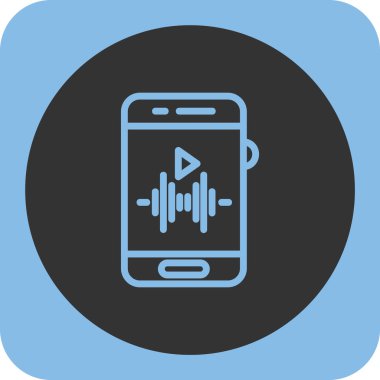 akıllı telefon simgesi vektör illüstrasyonu