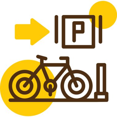 Bisiklet. Web simgesi basit illüstrasyon