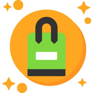 Güvenlik kilidi simgesini taslak biçiminde kilitle