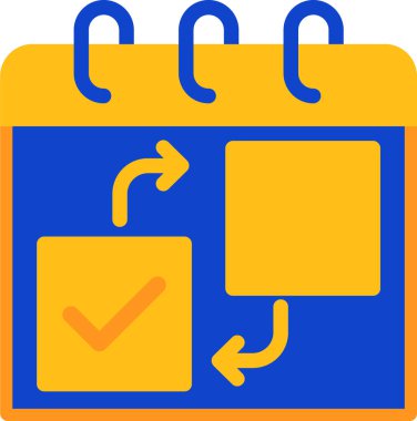 takvim tarihi simgesi vektör illüstrasyon