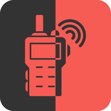 Radyo kontrol ikonu. Düz stil. vektör illüstrasyonu.