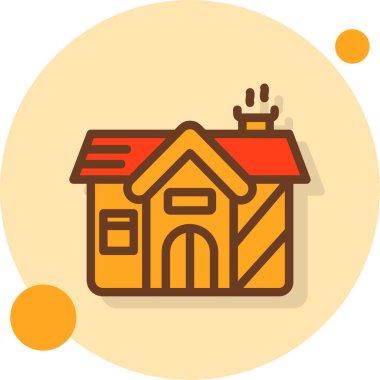 Evin vektör illüstrasyonu