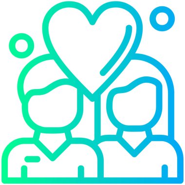 İnsanlar ikonu. Web için insan vektör simgelerinin basit illüstrasyonu