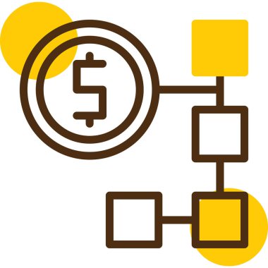 para yönetimi simgesi, düz biçim