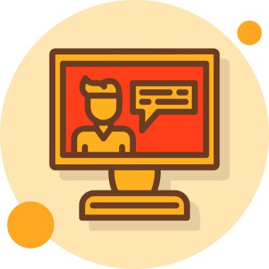 Çağrı merkezi. Web simgesi basit tasarım