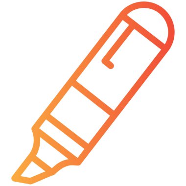 Kalem. Web simgesi basit illüstrasyon