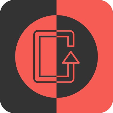 ok Simgesi Soyut Arkaplanda İzole Edildi