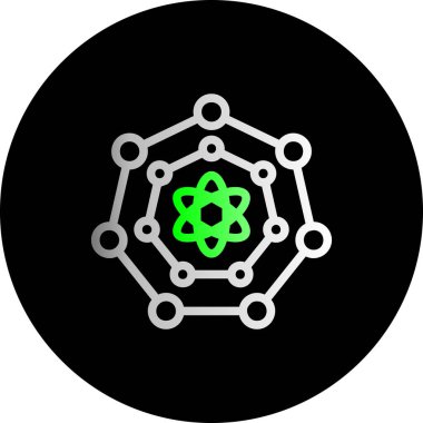 soyut arkaplanda ağ simgesi izole edildi