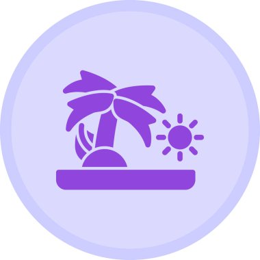 Bir çiçek simgesinin vektör illüstrasyonu