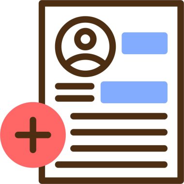 belge simgesi. Basit tasarım