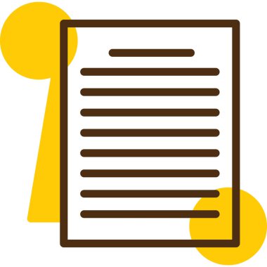 Belge. Web simgesi basit illüstrasyon