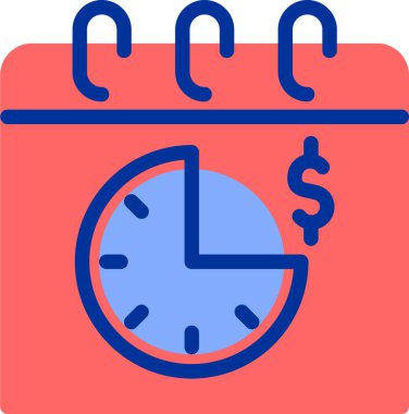 iş yönetimi düz simgesi, vektör illüstrasyonu