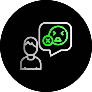 Modern bir simgenin vektör illüstrasyonu