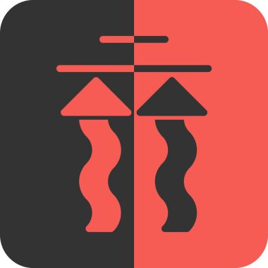 Bir ağaç simgesinin vektör illüstrasyonu