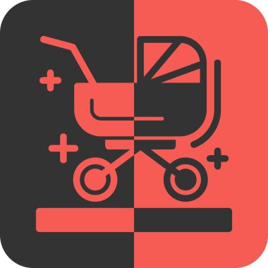 Bir araba simgesinin vektör illüstrasyonu