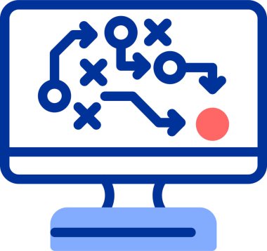 Bilgisayar. simge simgesi basit tasarım