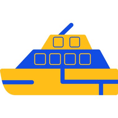 tekne ikonu vektör illüstrasyonu