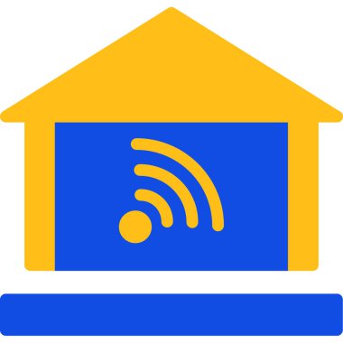 Kablosuz. Web simgesi basit illüstrasyon