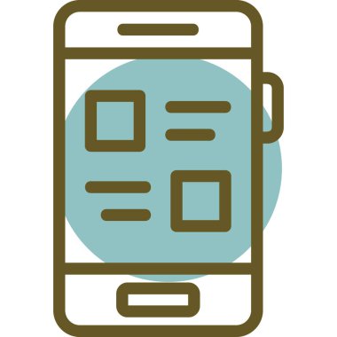 Cep telefonu. Basit resimleme