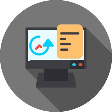 veri merkezi düz vektör simgesi