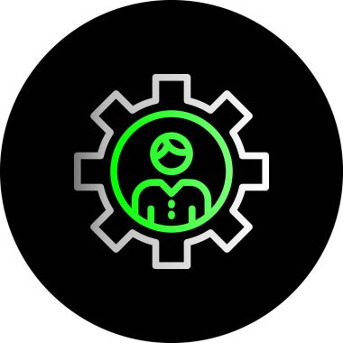 dişli simgesi vektör illüstrasyonu