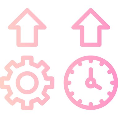 Saat. Web simgesi basit illüstrasyon