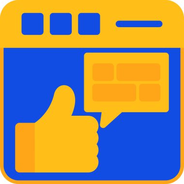 çevrimiçi web simgesi basit illüstrasyon