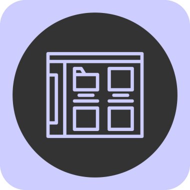 seo modern simgesinin vektör illüstrasyonu