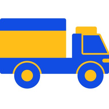 kamyon web simgesi basit illüstrasyon