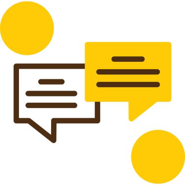 Sohbet simgesi, vektör çizimi