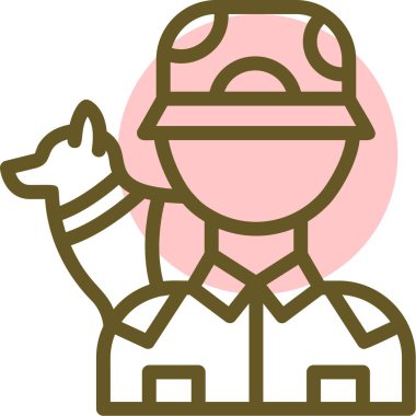 avatar. Web simgesi basit illüstrasyon