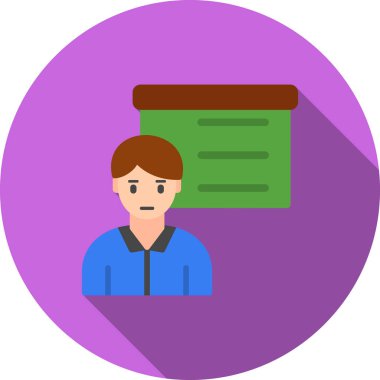 İş adamı. Basit illüstrasyon