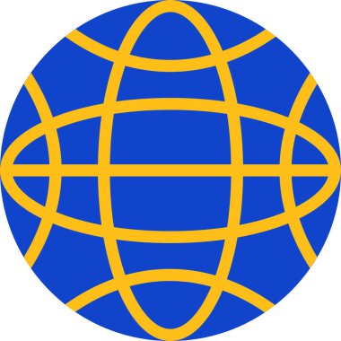 genel ağ simgesi, basit vektör illüstrasyonu