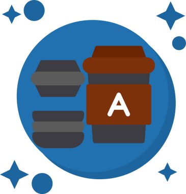 kahve simgesi, vektör illüstrasyonu