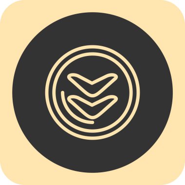 Kalp simgesi olan bir dairenin vektör illüstrasyonu