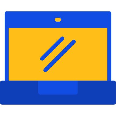 dizüstü bilgisayar simgesi, vektör illüstrasyonu