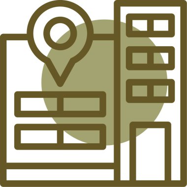 harita pin ikonu vektör illüstrasyonu