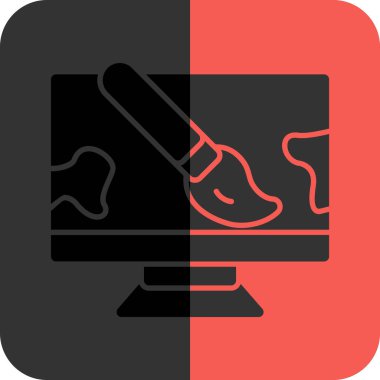 bilgisayar faresi, web simgesi basit vektör