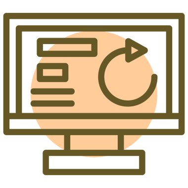 seo modern simgesinin vektör illüstrasyonu