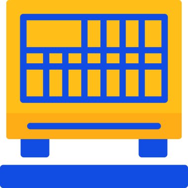 bus web simgesi basit illüstrasyon