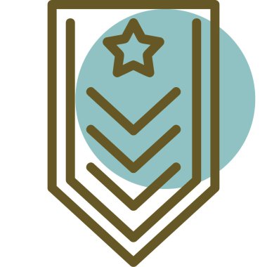 military badge icon vector illustration
