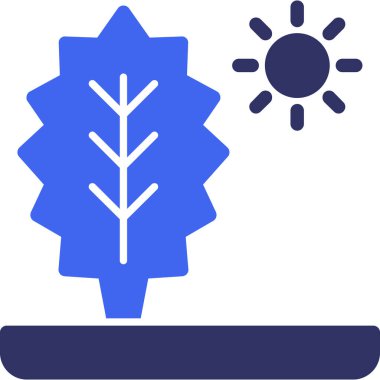 Ağaç. Web simgesi basit illüstrasyon