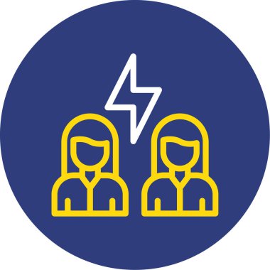 Bir grup insanın vektör çizimi