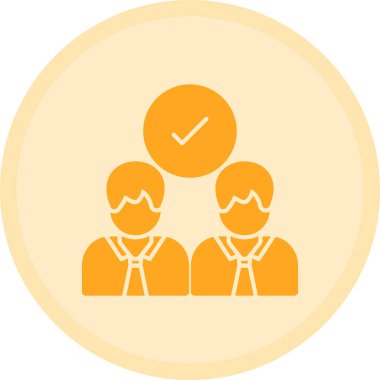 iş simgesi soyut bir grupta izole edildi