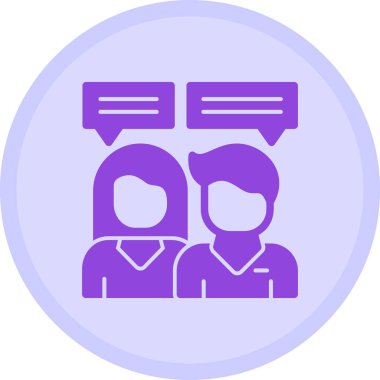 Bir çift. Web simgesi basit illüstrasyon