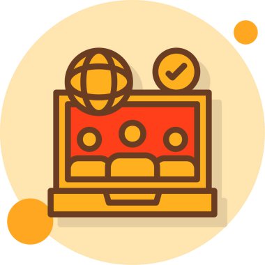 video simgesi vektör illüstrasyonu